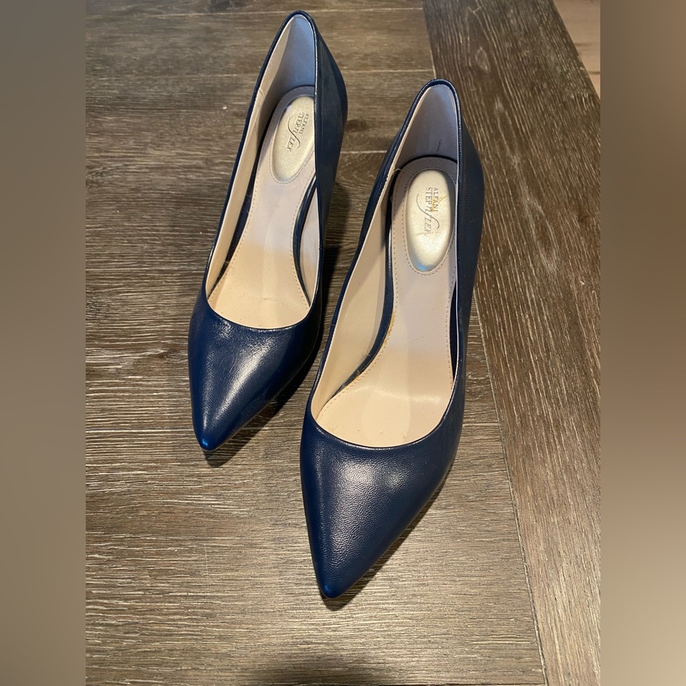 Navy Blue Pointed Toe Heels
